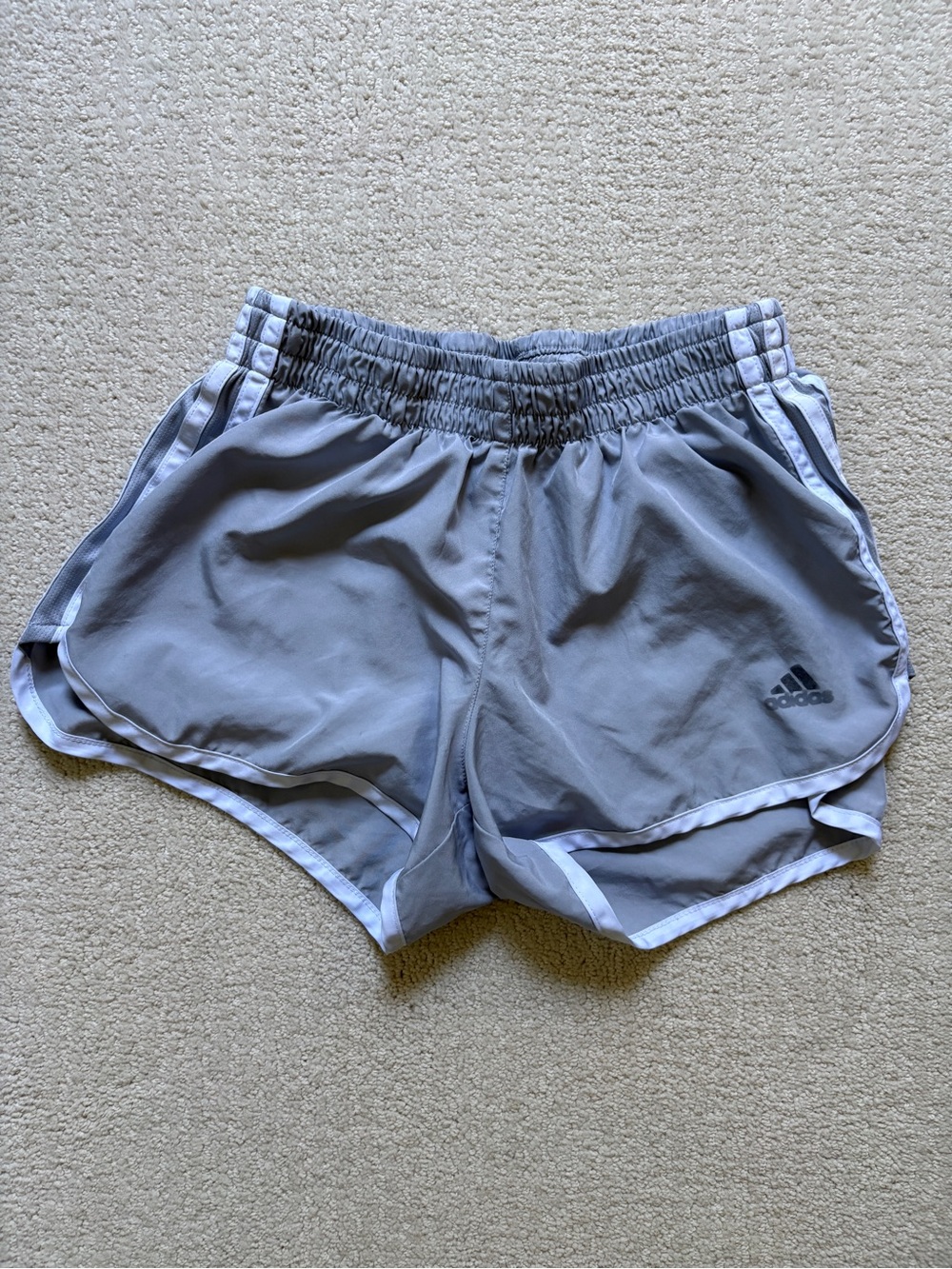 Adidas Women's Light Gray Athletic Shorts Size S
